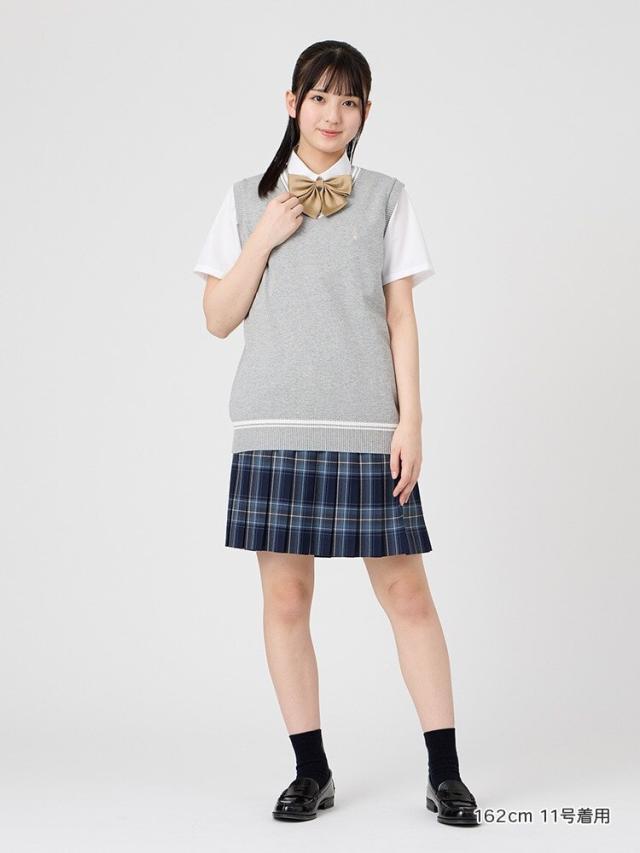 【NEW】イーストボーイ（EAST BOY）/Venus 綿ベスト〈12G/ライン入り〉【スクール】【学生】【通学】【学校】【薄め】_14