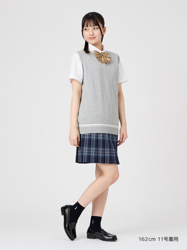 【NEW】イーストボーイ（EAST BOY）/Venus 綿ベスト〈12G/ライン入り〉【スクール】【学生】【通学】【学校】【薄め】_15