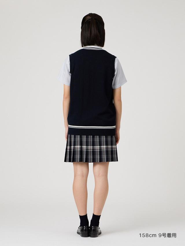【NEW】イーストボーイ（EAST BOY）/Venus 綿ベスト〈12G/ライン入り〉【スクール】【学生】【通学】【学校】【薄め】_10