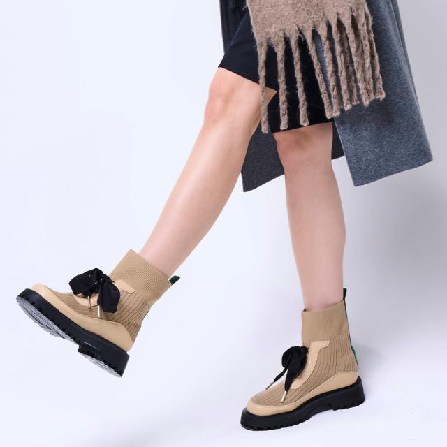 モデロ（MODELLO）/MODELLO COVEROSS(R)  厚底ニットブーツの通販は