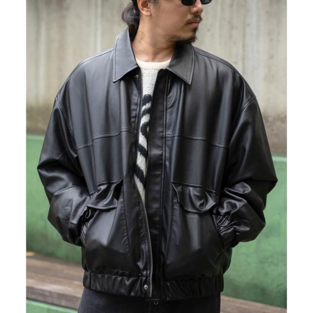 ヴァンスエクスチェンジ（VENCE EXCHANGE）/A−2合皮ジャケットの通販