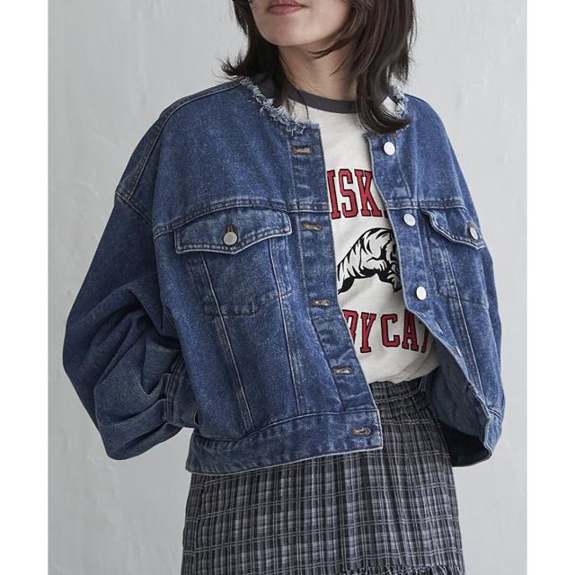 【NEW】ヴァンスエクスチェンジ（VENCE EXCHANGE）/デニムノーカラーGジャンの通販は 6,603円