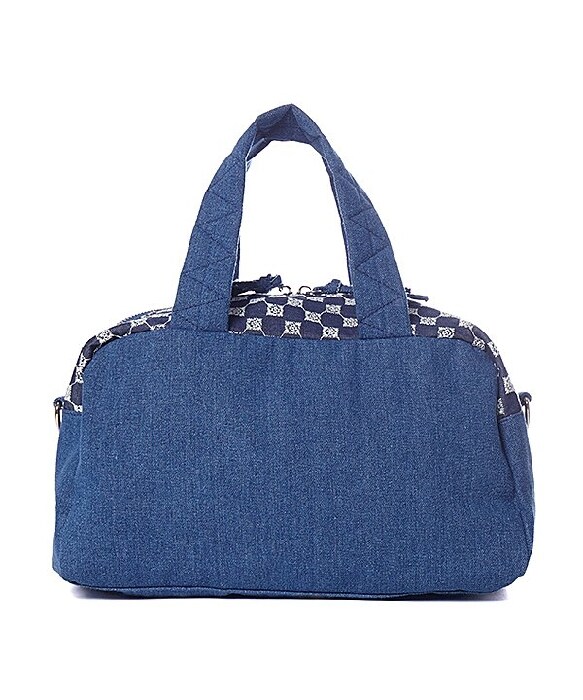 アズノゥアズドゥバズ（as know as de base）/デニムパッチ横長ボストン