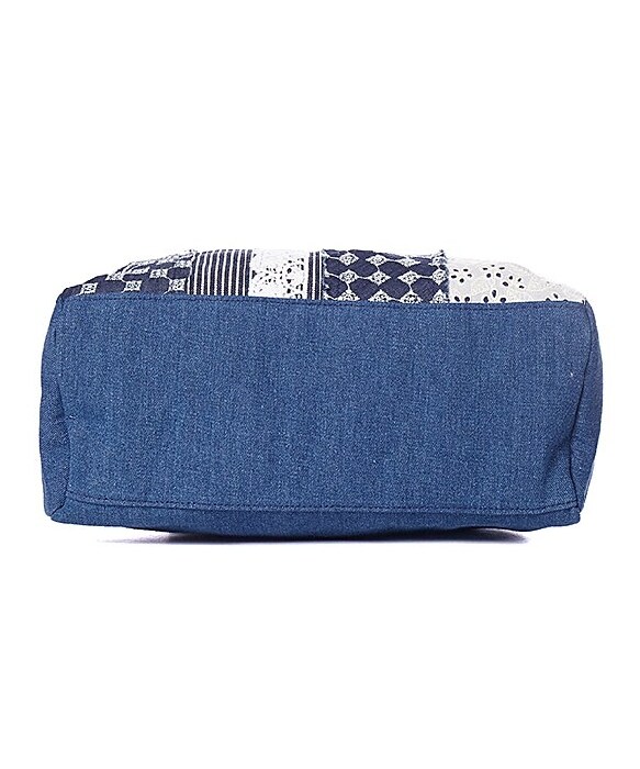 アズノゥアズドゥバズ（as know as de base）/デニムパッチ横長ボストン