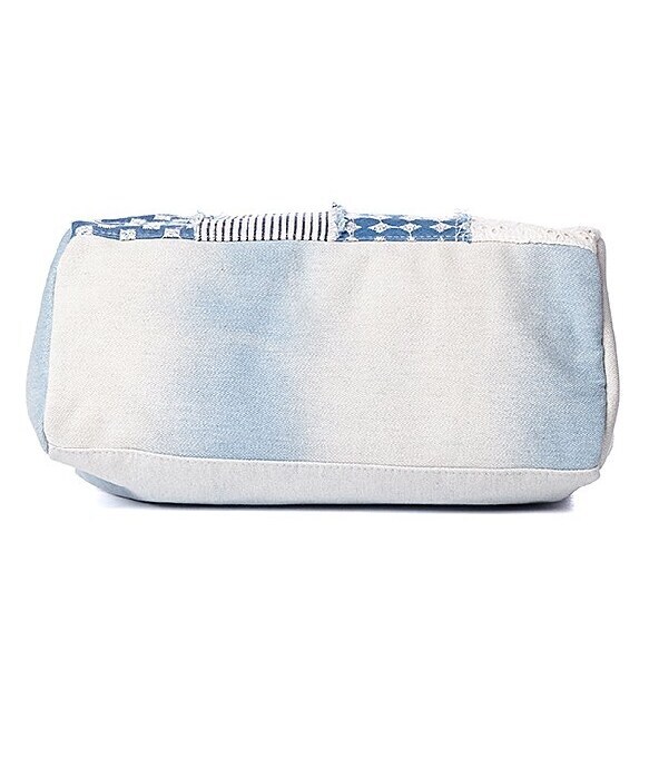 アズノゥアズドゥバズ（as know as de base）/デニムパッチ横長ボストン