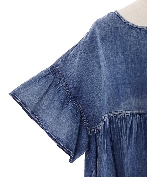 アズノゥアズドゥバズ（as know as de base）/ウスデニギャザ袖BL