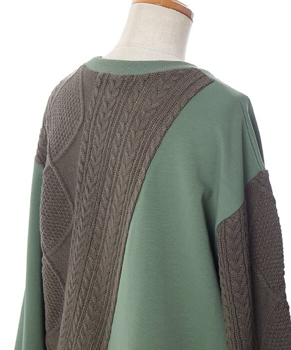 アズノゥアズドゥバズ（as know as de base）/ケーブルでニットレーナー