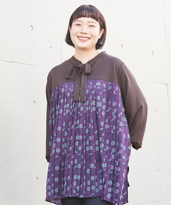 AS KNOW AS olaca お花ジャガ　大きいサイズ アズノゥアズオオラカ（AS KNOW AS olaca）/【大きいサイズ