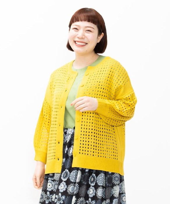 アズノゥアズオオラカ/【大きいサイズ】メッシュ編みクルーＣＤの通販は