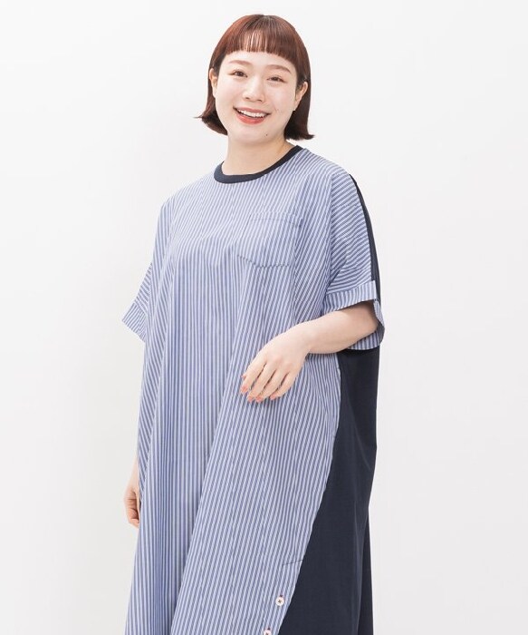 アズノゥアズオオラカ/【大きいサイズ】着心地ドッキンストラOPの