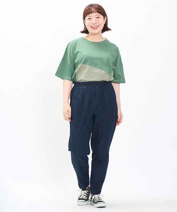 半額ストア アズノゥアズオオラカ（AS KNOW AS olaca）/【大きいサイズ】冷 パンツ