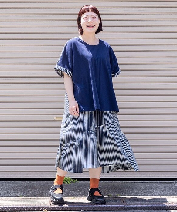 アズノゥアズオオラカ（AS KNOW AS olaca）/【大きいサイズ】ストラストラギャザＳＫ アズノゥアズオオラカ（AS KNOW AS olaca）/【大きいサイズ】ストラス