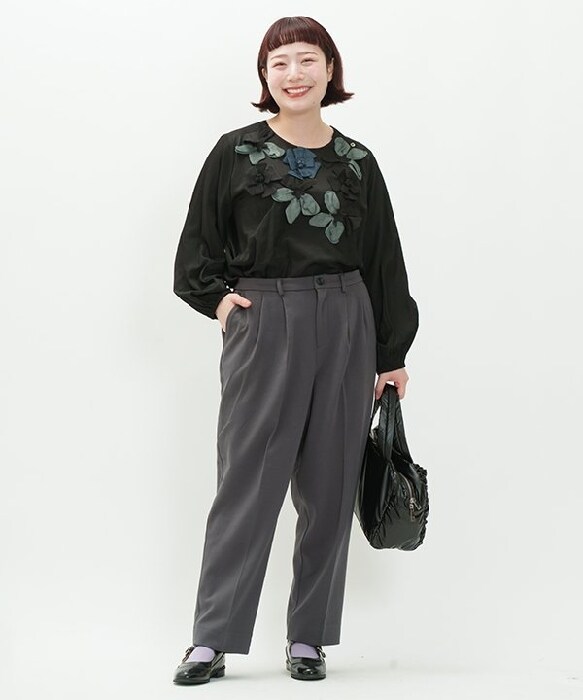 アズノゥアズオオラカ（AS KNOW AS olaca）/【大きいサイズ】フハク見えカットテーパーの通販は