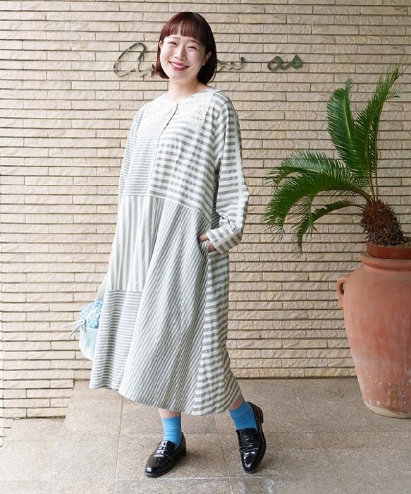 アズノゥアズオオラカ（AS KNOW AS olaca）/【大きいサイズ】オシャ衿レースＢＤＯＰの通販は