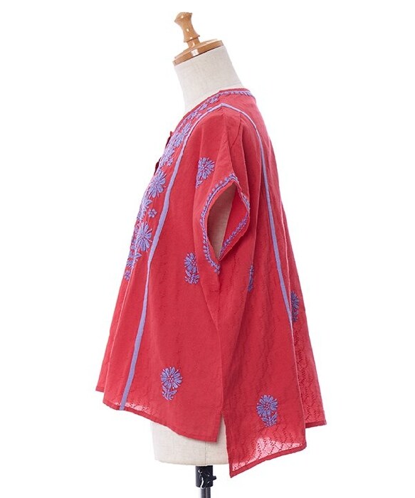 AS KNOW AS olaca モリっとラクノー刺繍ＳＨ アズノゥアズオオラカ（AS KNOW AS olaca）/【大きいサイズ