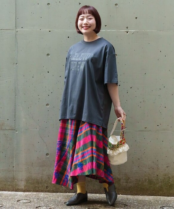 新品✨AS KNOW AS olaca スカート　大きいサイズ　マゼマゼコゼコゼ アズノゥアズオオラカ（AS KNOW AS olaca）/【大きいサイズ】ラク