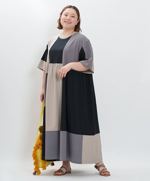 大きいサイズ 5 ひやひやパッチワンピース アズノウアズオオラカ 大きいサイズ 5 ひやひやパッチワンピース アズノウアズオオラカ