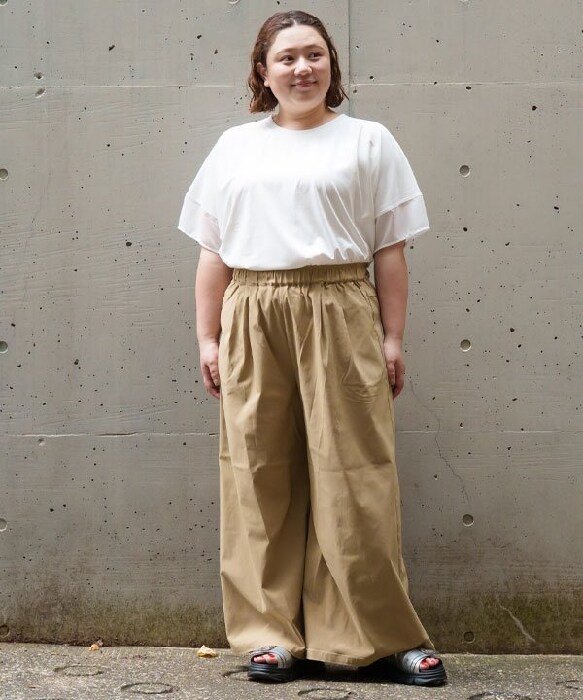 アズノゥアズオオラカ（AS KNOW AS olaca）/【大きいサイズ】ストレスレスギャザＬＰＴ