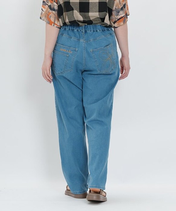 アズノゥアズオオラカ（AS KNOW AS olaca）/【大きいサイズ】伸びてひんやり優しデニム アズノゥアズオオラカ（AS KNOW AS olaca）/【大きいサイズ】伸びて