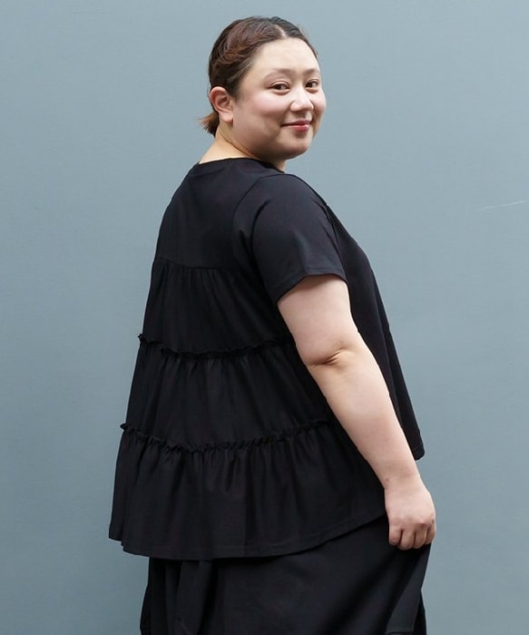 大きいサイズ 5 ひやひやパッチワンピース アズノウアズオオラカ