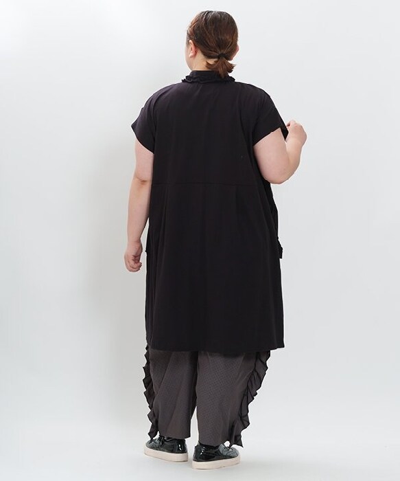 【新品】 AS KNOW AS olaca リップストップカーゴワンピース　3L アズノゥアズオオラカ（AS KNOW AS olaca）/【大きいサイズ】フリル