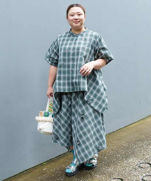 アズノゥアズオオラカ（AS KNOW AS olaca）/【大きいサイズ】チェック