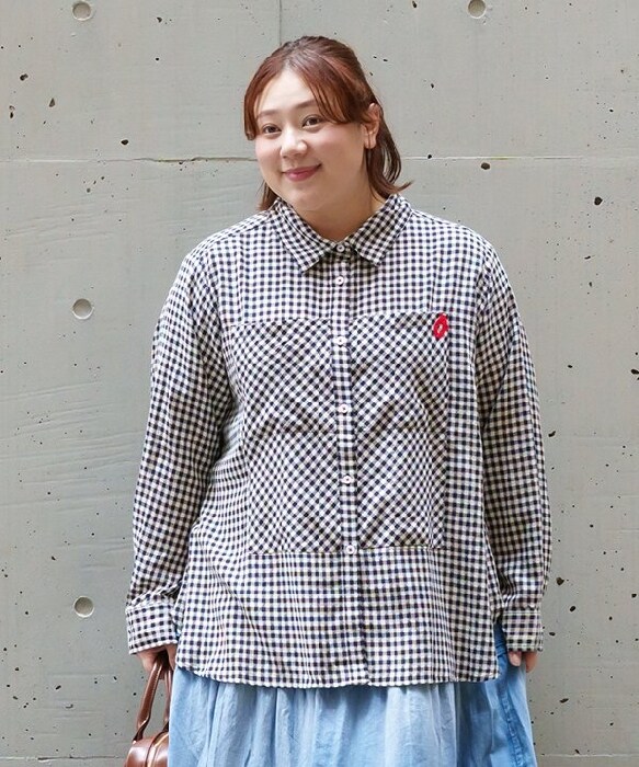 アズノゥアズオオラカ（AS KNOW AS olaca）/【大きいサイズ】錯覚めいたギンガムＳＨ