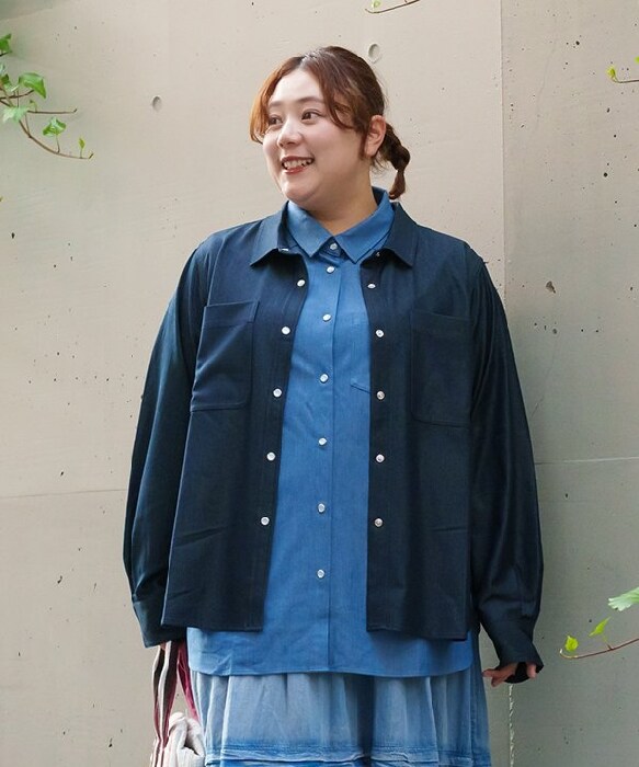 アズノゥアズオオラカ（AS KNOW AS olaca）/【大きいサイズ】キレイ目ダブルデニＳＨ