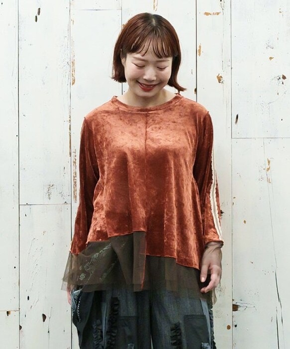 アズノゥアズオオラカ（AS KNOW AS olaca）/【大きいサイズ】格上げカットベロアＰＯ