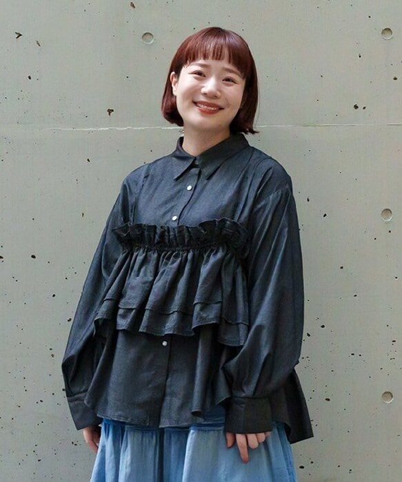 アズノゥアズオオラカ（AS KNOW AS olaca）/【大きいサイズ】ビスチェイデニムＳＨ