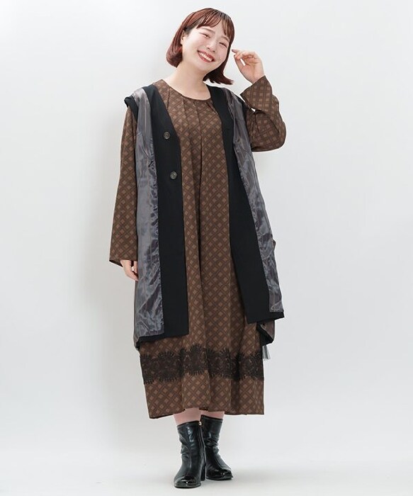 アズノゥアズオオラカ（AS KNOW AS olaca）/【大きいサイズ】全方位型ジレー アズノゥアズオオラカ（AS KNOW AS olaca）/【大きいサイズ】全方位型