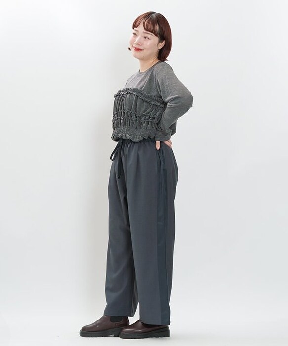 アズノゥアズオオラカ（AS KNOW AS olaca）/【大きいサイズ】きちんとサテンラインＰＴ アズノゥアズオオラカ（AS KNOW AS olaca）/【大きいサイズ】きちんと