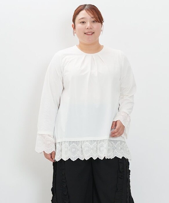 アズノゥアズオオラカ（AS KNOW AS olaca）/【大きいサイズ】出るところが可愛いロンＴ