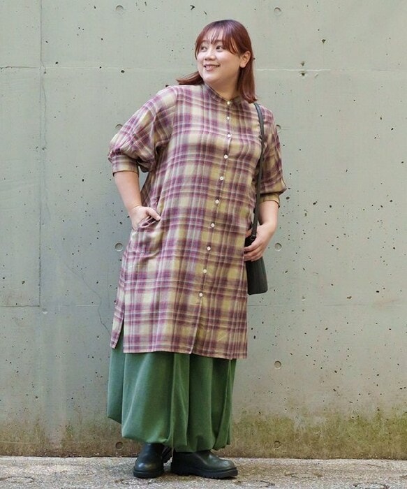 アズノゥアズオオラカ（AS KNOW AS olaca）/【大きいサイズ】オンブレチック１００ＯＰ