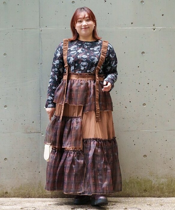 アズノゥアズオオラカ（AS KNOW AS olaca）/【大きいサイズ】ボリュチュールキャミＯＰ