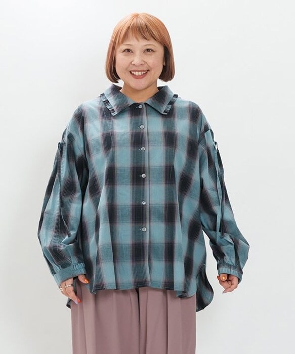 アズノゥアズオオラカ（AS KNOW AS olaca）/【大きいサイズ】チェックＳＨだニャーア