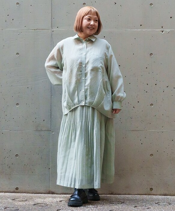 アズノゥアズオオラカ（AS KNOW AS olaca）/【大きいサイズ】優しさ包むプリーツＳＫ_5
