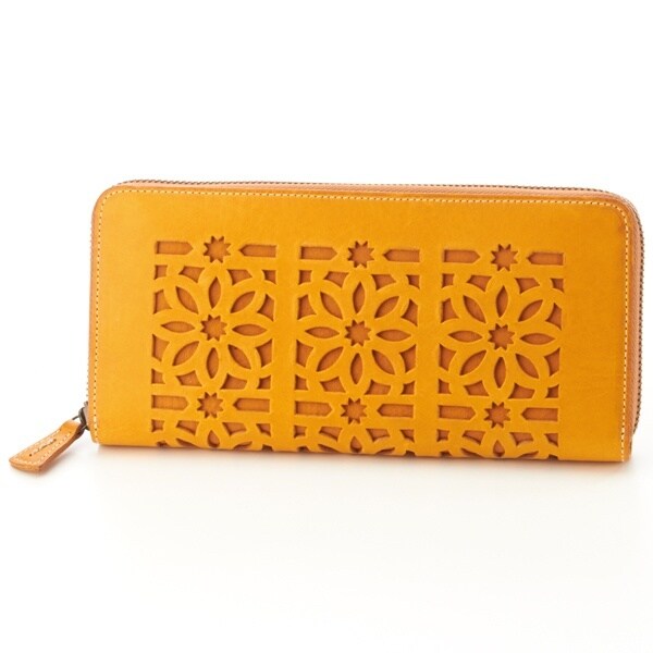 ゲンテン（genten）/カットワーク ラウンド長財布の通販はau PAY