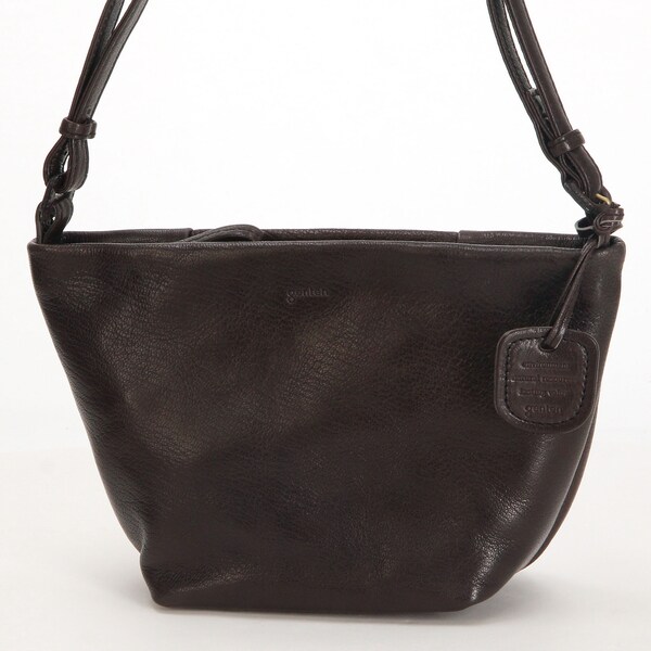 ゲンテン ショルダーバッグ - 黒 レザー genten ゲンテン 本革✴︎黒