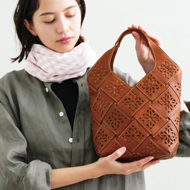 ゲンテン（genten）/サスティナブルカットワーク トートバッグ（小）