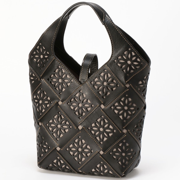 ゲンテン（genten）/サスティナブルカットワーク トートバッグ（小）の