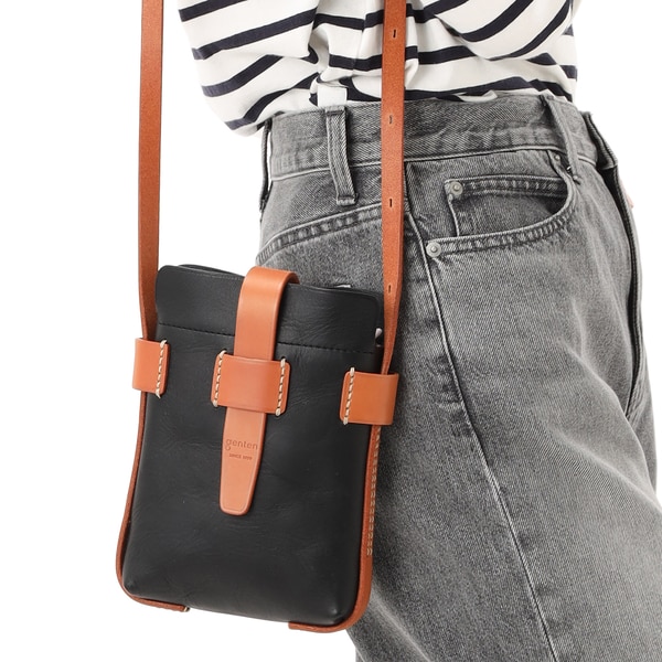 ゲンテン（genten）/サドルベルト ヌオーバ 縦型コンパクトショルダーバッグ