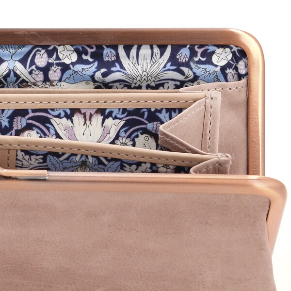 最終価格】genten ゲンテン × LIBERTY レザー がまぐち 花柄 楽天市場