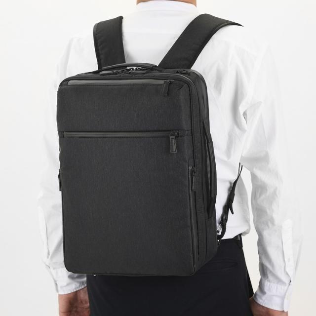 ace．（ace．）/【B4サイズ/14インチPC収納】ビジネスリュック　3WAY　セットアップ機能付き　14L