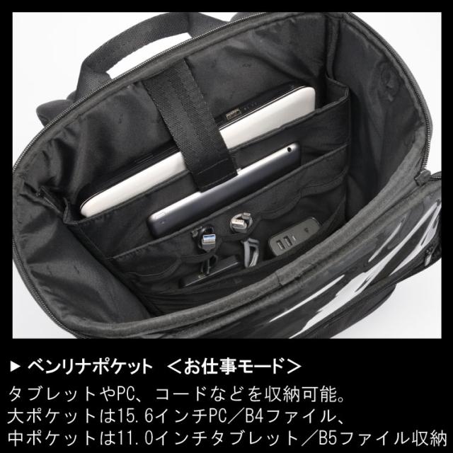ace．（ace．）/リュックサック ボックスリュック B4ファイル 15．6インチPC ace． バフェクト_5