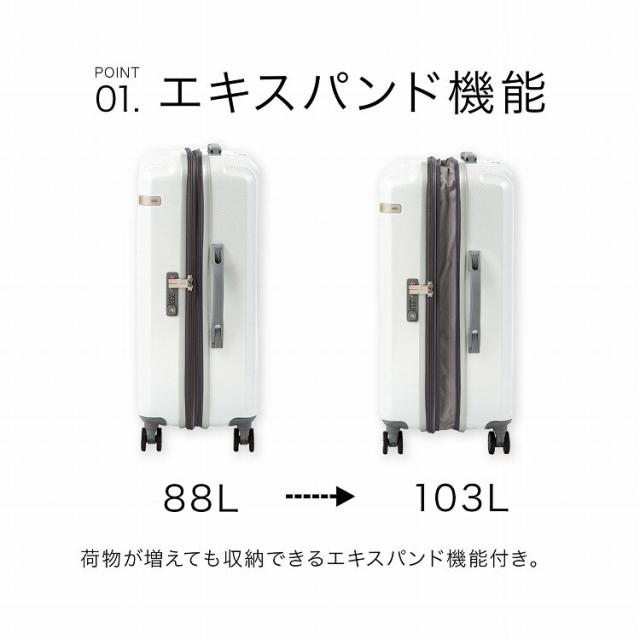 ace.(ace.)/スーツケース 88/103L 大型 エキスパンド パリセイドZd ace.(ace.)/スーツケース 88/103L 大型 エキスパンド パリセイドZd