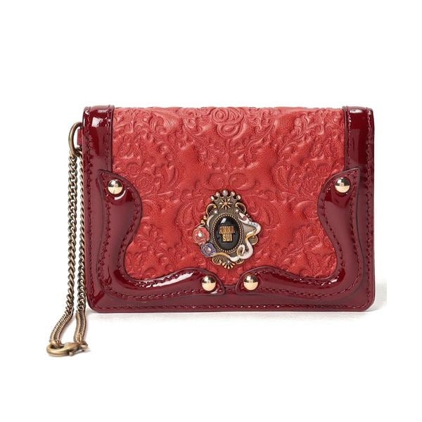 アナ スイ（ANNA SUI）/セルパン 二面パスケース レッド