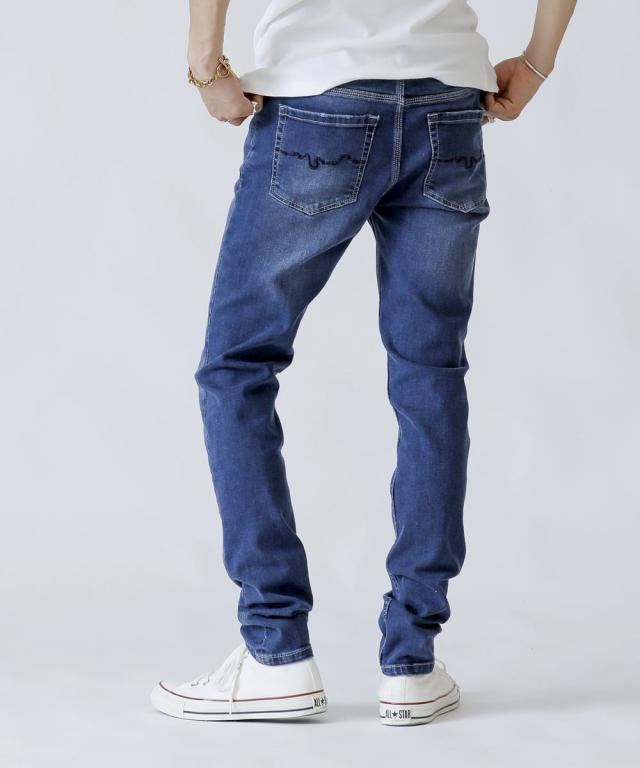 エーエスエム/[Brent Skinny] ストレッチ スキニー クラッシュダメージ