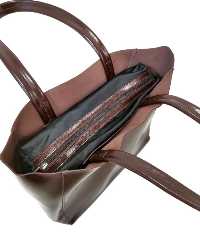エーエスエム/スプリットレザー トートバッグ / インナーバッグ付きの