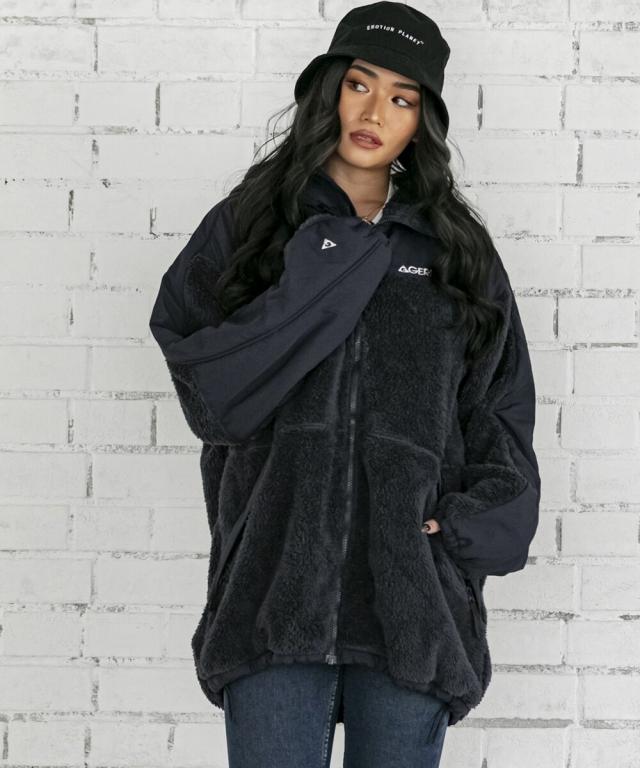 エーエスエム/【GERRY】 ボア ハーフ パーカー